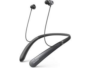 Bluetooth Neckband Headphones, Soundcore Life NC, Active Noise Cancelling Bluetooth Headset with Hi-Res Audio, Clear Calls, Transparency Mode, Multi-Device Connection, Flight Mode
