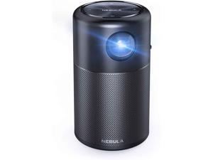 Nebula Capsule, by Anker, Smart Portable Wi-Fi Mini Projector, 100 ANSI lm Pocket Cinema, DLP, 360° Speaker, 100" Picture, 4-Hour Video Playtime, and App-Watch Anywhere (Renewed)