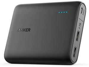 Power Bank, Anker PowerCore 13000 Portable Charger - Compact 13000mAh 2-Port with PowerIQ and VoltageBoost Technology for iPhone, iPad, Samsung Galaxy (Black)