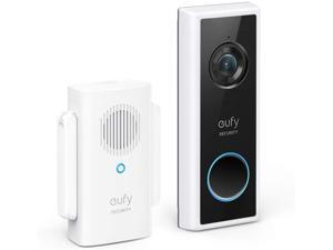 eufy Security, Wi-Fi Video Doorbell Kit, White, 1080p-Grade Resolution, 120-day Battery, No Monthly Fees, Human Detection, 2-Way Audio, Free Wireless Chime (Requires Micro-SD Card)