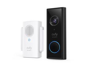 eufy Security, Video Doorbell 2K (Battery-Powered) with Chime, 2K HD, No Monthly Fee, On-Device AI for Human Detection, 2-Way Audio, 16GB Local Storage, Simple Self-Installation