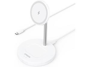 Anker Wireless Charging Stand, PowerWave 2-in-1 Magnetic Stand Lite with 5 ft USB-C Cable, Charging Stand Only for iPhone 12/12 Pro / 12 Pro Max / 12 Mini and AirPods 2 / Pro (No AC Adapter)