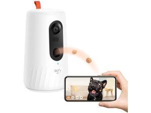 eufy Pet Camera for Dogs and Cats, AI Tracking and Pet Monitoring, 360° View, 1080p Dog Camera with Treat Dispenser, Doggy Diary, Local Storage, 2-Way Audio, Phone App, No Monthly Fee