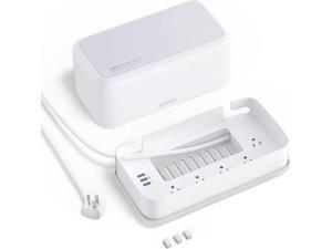 Anker Power Strip and Cable Management Box, 1200J Surge Protector with 5 AC Outlets 3 USB Ports, 6FT Extension Cord with Magnetic Cable Clips for Home and Office