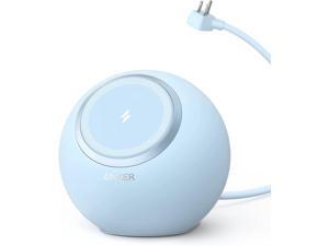 Anker Magnetic Desktop Charging Station(MagGo), 637 Magnetic Wireless Charger for iPhone13/12, 8-in-1 Power Strip with 3 AC,2 USB A,and 2 USB C,Max 65W Power Delivery Desktop Accessory for MacBook Pro