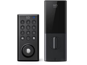 eufy Security Keyless Entry Door Lock, App Control, Bluetooth Electronic Deadbolt, BHMA Certified, IPX3 Weatherproof Protection, Compatible with Wi-Fi Bridge (Sold Separately)