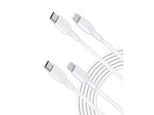 Anker USB C to Lightning Cable, Powerline II [10ft, 2-Pack, MFi Certified] Extra Long Charging Cord for iPhone 13 13 Pro 12 Pro Max 12 11 X XS XR 8 Plus, AirPods Pro, Supports Power Delivery (White)