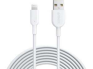 Anker iPhone Charger Cable Powerline II Lightning Cable 10ft Durable Cable MFi Certified for iPhone X  88 Plus 77 Plus  66 Plus  5s White iPad 8 and More