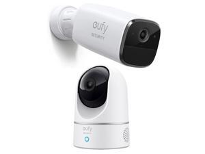 eufy Security Solo IndoorCam P24, 2K, Outdoor Security Camera SoloCam E40, WiFi, Wireless, Wire-Free, Advanced AI Person-Detection, Two-Way Audio, 2K Resolution