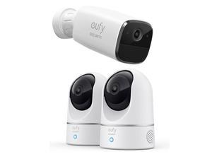 eufy Security, Solo IndoorCam P24, 2K 2-Cam Kit, Outdoor Security Camera SoloCam E40, WiFi, Wireless, Wire-Free, Advanced AI Person-Detection, Two-Way Audio, 2K Resolution