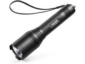 Anker Rechargeable Bolder LC90 LED Flashlight, Pocket-Sized Torch with Super Bright 900 Lumens CREE LED, IPX5 Water-Resistant, Zoomable, 5 Light Modes (Renewed)