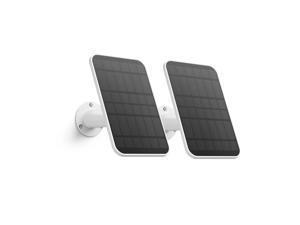 eufy Security Certified eufyCam Solar Panels (2 Packs) , Compatible with eufyCam, Continuous Power Supply, 2.6W Solar Panel, IP65 Weatherproof White