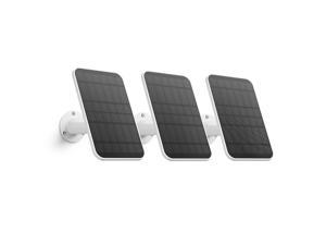 eufy Security Certified eufyCam Solar Panel 3 Packs, Compatible with eufyCam, Continuous Power Supply, 2.6W Solar Panel, IP65 Weatherproof White