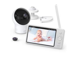 Eufy Baby Monitor, Security Spaceview S Video Monitor, Peace of Mind for New Moms, 5 inch LCD Display, 110° Wide-Angle Lens Included, 720p HD, Lullaby Mode, Night Vision, Day-Long Battery, Crib Mount Eufy Baby Monitor, Security Spaceview S Video Monitor, Peace of Mind for New Moms, 5 inch LCD Display, 110° Wide-Angle Lens Included, 720p HD, Lullaby Mode, Night Vision, Day-Long Battery, Crib Mount