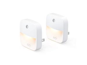Eufy Lumi Plug-in Night Light, Warm White LED Nightlight, Dusk-to-Dawn Sensor, Bedroom, Bathroom, Kitchen, Hallway, Stairs, Energy Efficient, Compact (2 Pack) Eufy Lumi Plug-in Night Light, Warm White LED Nightlight, Dusk-to-Dawn Sensor, Bedroom, Bathroom, Kitchen, Hallway, Stairs, Energy Efficient, Compact (2 Pack)