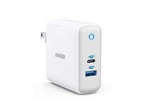 Anker 60W PIQ 3.0 & GaN Tech Dual Port Charger, USB C Charger, PowerPort Atom III (2 Ports) Travel Charger with a 45W USB C Port, for USB-C Laptops, MacBook, iPad Pro, iPhone, Galaxy, Pixel and More