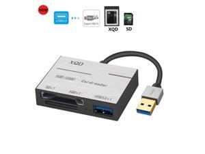 LUOM XQD Card Reader USB3.0, USB3.0 Card Adapter with USB3.0 Read 2 Cards Simultaneously XQD/SD Memory XQD Card Reader for Sony M/G Series, Lexar USB Mark Card 2933x/1400x LUOM XQD Card Reader USB3.0, USB3.0 Card Adapter with USB3.0 Read 2 Cards Simultaneously XQD/SD Memory XQD Card Reader for Sony M/G Series, Lexar USB Mark Card 2933x/1400x