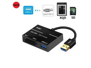 LUOM XQD Card Reader USB3.0, USB3.0 Card Adapter with USB3.0 Read 2 Cards Simultaneously XQD/SD Memory XQD Card Reader for Sony M/G Series, Lexar USB Mark Card 2933x/1400x LUOM XQD Card Reader USB3.0, USB3.0 Card Adapter with USB3.0 Read 2 Cards Simultaneously XQD/SD Memory XQD Card Reader for Sony M/G Series, Lexar USB Mark Card 2933x/1400x