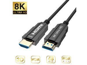 8K HDMI Cable, LUOM 8K HDMI 2.0 Cable 100% Real 8K, High Speed 48Gbps 8K@60Hz 7680P Dolby Vision, HDCP 2.2, 4:4:4 HDR, eARC Compatible with Apple TV, Samsung QLED TV, 20m 65ft