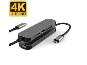 USB C Hub Multiport Adapter, USB 3.1- SuperSpeed 5 in 1 USB C Dongle with USB3.0, USB2.0 Port, TF/SD Card Reader and 4K HDMI Adapter for Mac Book Pro, XPS More Type C Devices USB C Hub Multiport Adapter, USB 3.1- SuperSpeed 5 in 1 USB C Dongle with USB3.0, USB2.0 Port, TF/SD Card Reader and 4K HDMI Adapter for Mac Book Pro, XPS More Type C Devices