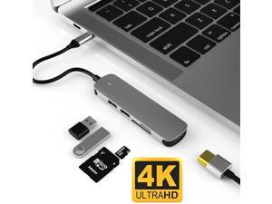 LUOM USB-C Hub, 5-in-1 USB-C Adapter, with 4K 30Hz HDMI, USB-3.0 5Gbps Data Ports,USB2.0 Ports, SD/TF Card Slots for MacBook Pro/iPad Pro/Type-C Devices LUOM USB-C Hub, 5-in-1 USB-C Adapter, with 4K 30Hz HDMI, USB-3.0 5Gbps Data Ports,USB2.0 Ports, SD/TF Card Slots for MacBook Pro/iPad Pro/Type-C Devices