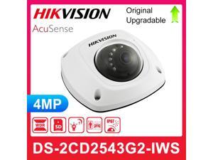 Hikvision POE 4MP AcuSense Dome Network Wifi Wireless Camera DS-2CD2543G2-IWS Built-in microphone IP67 IR WDR surveillance CCTV video Wifi Wireless Camera outdoor webcam, 2.8mm Fixed Lens
