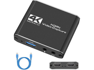 Portable 4K 1080P 60fps HDMI-compatible to USB3.0 HD Video Capture Card Durable Audio Converter Live Recording Box