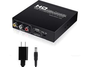 HDMI to HDMI and 3RCA Supports PALNTSC HDMI to Older TV Adapter Compatible for Fire Stick Roku Apple TV Xiaomi Mi Box Android TV Box DVD Bluray Player ectHDMI to HDMI  AV Converter