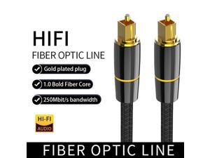 Digital Optical Audio CableLUOM Fiber Optic Cable3ftBlack GoldPlated Toslink Optical Cable Spdif Cable Compatible with Sound Bar TV PS4 Xbox Samsung Vizio Bose  More