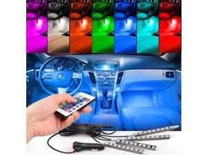 RCF CAR 4pc. Color 7 Color LED Car Interior Lighting Kit,car interior decoration atmosphere light and Wireless Remote Control RCF CAR 4pc. Color 7 Color LED Car Interior Lighting Kit,car interior decoration atmosphere light and Wireless Remote Control