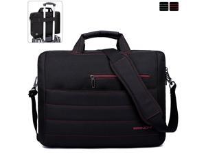 BRINCH Laptop Bag 17.3 Inch Classic Padded Briefcase Messenger Bag with Shoulder Strap and Handle for Laptop Notebook Chromebook Ultrabook - Black/Red BRINCH Laptop Bag 17.3 Inch Classic Padded Briefcase Messenger Bag with Shoulder Strap and Handle for Laptop Notebook Chromebook Ultrabook - Black/Red
