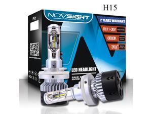 Novsight Extremely Brigh H15 70W 10000LM 6500K Cool White Automotive LED Headlight Bulbs -2 Year Warranty Novsight Extremely Brigh H15 70W 10000LM 6500K Cool White Automotive LED Headlight Bulbs -2 Year Warranty