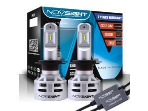 NOVSIGHT H7 LED Headlight Single Beam 60W(2x30W) 10000LM(2x5000LM) 6500K Cool White - 2 Year Warranty NOVSIGHT H7 LED Headlight Single Beam 60W(2x30W) 10000LM(2x5000LM) 6500K Cool White - 2 Year Warranty