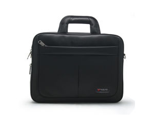 Men Leather Laptop Bag 14.1inch Leather Mens Briefcase Handbag Tote Shoulder Bag Mens Crossbody Computer Messenger Bags,Black 