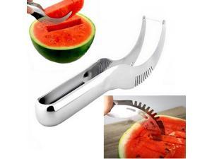LUOMs Latest 3-IN-1 Watermelon Slicer Knife - Watermelon Slicer Fruit Cutter Knife - Watermelon Slicer, Stainless Steel - Best Rated Watermelon Cutter-pack of 2