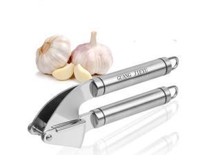 Jieyuteks Professional Stainless Steel Garlic Press. 18/10 Food-Safe Stainless Steel, Dishwasher Safe. Jieyuteks Professional Stainless Steel Garlic Press. 18/10 Food-Safe Stainless Steel, Dishwasher Safe.