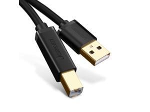 LUOM USB Printer Cable USB 2.0 Type A Male to B Male Scanner Cord High Speed for Brother, HP, Canon, Lexmark, Epson, Dell, Xerox, Samsung etc (5 Feet)