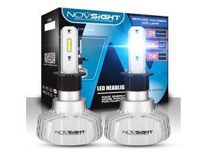 NOVSIGHT H3 Led Headlight Bulbs, 50W 10000LM 6500K SEOUL CSP Y19 LED Chips 200% Brightness All-in-One Conversion Kit Halogen Replacement Cool White - 2 Year Warranty NOVSIGHT H3 Led Headlight Bulbs, 50W 10000LM 6500K SEOUL CSP Y19 LED Chips 200% Brightness All-in-One Conversion Kit Halogen Replacement Cool White - 2 Year Warranty
