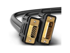 LUOM DVI 24+5 (DVI-I) Male to VGA Male Cable - 3.3FT