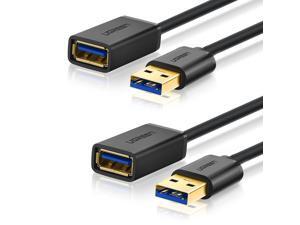 LUOM 2-PACK Super Speed USB 3.0 Extension Cable for Playstation, Xbox, USB Flash Drive, Card Reader, Hard Drive, Keyboard, Printer, Camera-(2 PACK, 3FT) LUOM 2-PACK Super Speed USB 3.0 Extension Cable for Playstation, Xbox, USB Flash Drive, Card Reader, Hard Drive, Keyboard, Printer, Camera-(2 PACK, 3FT)