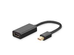 LUOM 4K Mini DisplayPort to HDMI 4K Adapter (Mini DP to HDMI Adapter) - Thunderbolt | Thunderbolt 2 Port Compatible  for Mac Book Imac,- Black