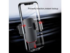 Baseus Car Mount Universal Phone Holder for iPhone X 8/8 Plus 7 7 Plus 6s Plus 6s 6 SE Samsung Galaxy S9 S9 Plus S8 Plus S8 Edge S7 S6 Note 8 5 -Gray