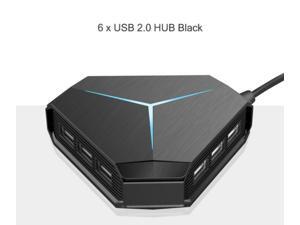 LUOM 6 USB Ports - 6 x USB2.0- High-Speed Data Transfer Hub with LED Indication- Compatible with MacBook, Windows, iMac, USB Flash Drive, Hard Drive, PC, and More LUOM 6 USB Ports - 6 x USB2.0- High-Speed Data Transfer Hub with LED Indication- Compatible with MacBook, Windows, iMac, USB Flash Drive, Hard Drive, PC, and More