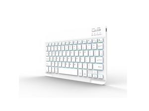 LUOM Universal Slim Portable Wireless Bluetooth with 7-Colors Backlit Keyboard with Built in Rechargeable Battery for IOS Android Windows Bluetooth device-White LUOM Universal Slim Portable Wireless Bluetooth with 7-Colors Backlit Keyboard with Built in Rechargeable Battery for IOS Android Windows Bluetooth device-White