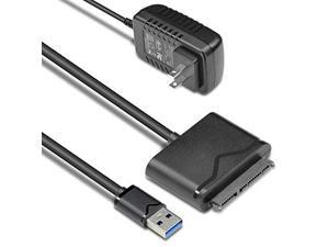 LUOM USB 3.0 to SATA Converter for Universal 2.5"/3.5" SATA HDD/SDD Hard Drive Disk, Hard Drive Adapter with 12V/2A Power Adapter & USB 3.0 Cable (UT-3112) LUOM USB 3.0 to SATA Converter for Universal 2.5"/3.5" SATA HDD/SDD Hard Drive Disk, Hard Drive Adapter with 12V/2A Power Adapter & USB 3.0 Cable (UT-3112)