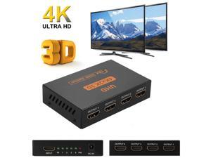 LUOM Ultra HD 4K HDMI Splitter 1X4 Port 3D UHD 1080p 4K*2K Video HDMI Switch Switcher HDMI 1 Input 4 Output HUB Repeater Amplifier LUOM Ultra HD 4K HDMI Splitter 1X4 Port 3D UHD 1080p 4K*2K Video HDMI Switch Switcher HDMI 1 Input 4 Output HUB Repeater Amplifier