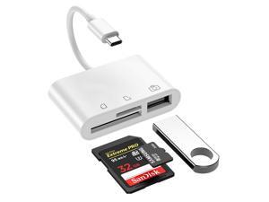LUOM SD Card Reader, 3 in 1 USB Type C Card Reader, SD/TF Card Reader, USB C to Camera Connection Kit, USB2.0 Female OTG Adapter for New iPad Pro 2018, MacBook Pro, Samsung S8 / S9, ChromeBook, XPS LUOM SD Card Reader, 3 in 1 USB Type C Card Reader, SD/TF Card Reader, USB C to Camera Connection Kit, USB2.0 Female OTG Adapter for New iPad Pro 2018, MacBook Pro, Samsung S8 / S9, ChromeBook, XPS