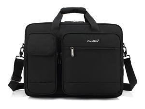 LUOM 17.3 inch Laptop Bag, Travel Briefcase with Organizer, Large Hybrid Shoulder Bag, Water Resisatant Business Messenger Briefcases for Men and Women Fits 17.3 Inch Laptop, Computer, Tablet - Black LUOM 17.3 inch Laptop Bag, Travel Briefcase with Organizer, Large Hybrid Shoulder Bag, Water Resisatant Business Messenger Briefcases for Men and Women Fits 17.3 Inch Laptop, Computer, Tablet - Black