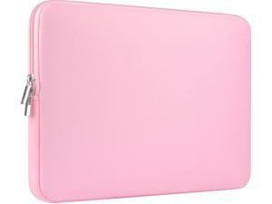 CCPK 156 Laptop Sleeve Compatible for 16 MacBook Pro 16 Inch 15 Mac Hp Acer Aspire 5 Samsung Lenovo Surface Book Envy x360 15 In Computer Cover 16in PC Carrying Case 156 Inch Bag Neoprene Pink