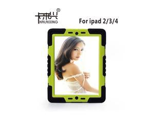 KaLaiXing® Rugged Dual Layer Case Shock Absorbing Protective Back Cover with Kickstand for iPad 2/3/4--black+greed KaLaiXing® Rugged Dual Layer Case Shock Absorbing Protective Back Cover with Kickstand for iPad 2/3/4--black+greed